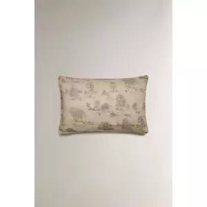 [ZARA] 자라 T오일 E DE JOUY 쿠션 커버 - 라이트 베이지 3369267