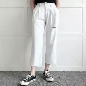 빅사이즈 306 데미지구제8부배기팬츠 DLOP578