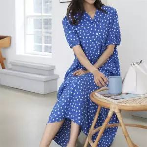 빅사이즈 206 카라플라워패턴원피스 DLYI756