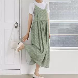 빅사이즈 208 플라워주름나시원피스 DLYK225