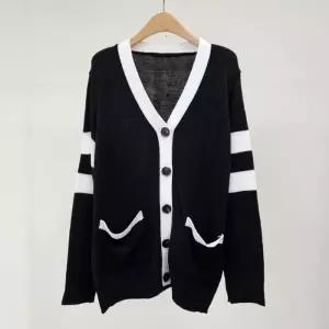 빅사이즈 409 데비포켓배색라인가디건 DEBS758