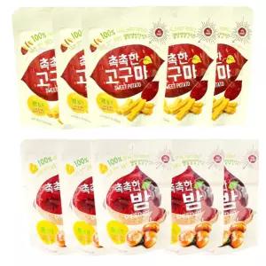 라온샵 촉촉한말랭이세트 촉촉한고구마5개+촉촉한밤5개