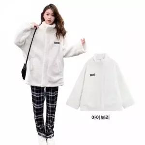 [라일리여성의류] Rly LEAB84 양털 뽀얀 겨울패딩 아우터 집업