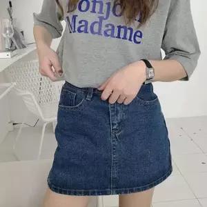 데님 미니스커트 청스커트 여성 치마