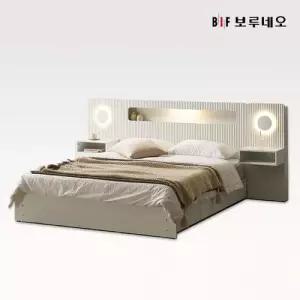 [보루네오하우스]앳홈 라라 호텔 LED 3단 서랍수납 침대+독립매트리스 SS (패널미포함)