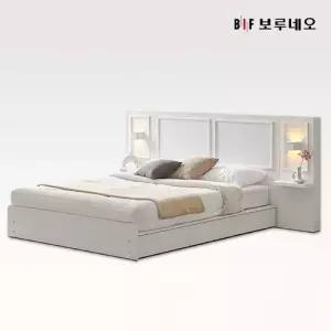 [보루네오하우스]앳홈 브람스 호텔형 서랍수납 침대+독립매트리스 SS (패널 미포함)
