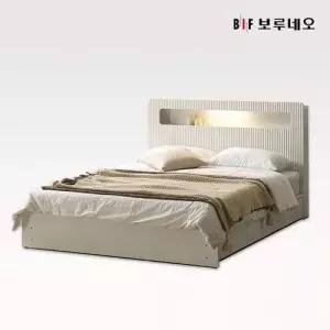 [보루네오하우스]앳홈 라라 호텔 LED 3단 서랍수납 침대 프레임 SS (패널,매트 미포함)