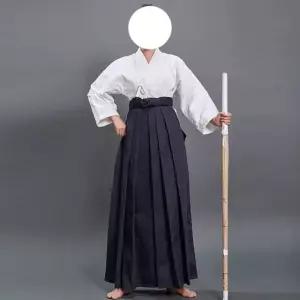 검도 무도복 궁도복 코스프레 의상 남녀 치마 우슈도 무술 전통복 한복