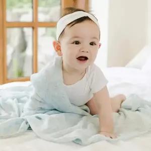 [벨몽] 뱀부코튼 신생아 속싸개 모로반사 아기블랭킷 아기이불 2pk-리틀포레스트