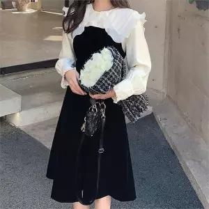 [오노마] ONM 러블리 카라포인트 물결 원피스 (S8436021)