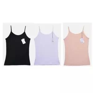 [오노마] ONM 부드러운 여성 기본 끈나시 검정 살색 (S16079445)