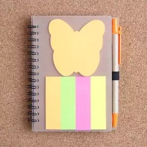 아트 빌 나비 볼펜 수첩 메모지 단어장 미니 WC4DA8D