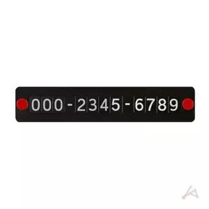 자동차주차번호판 차량 자석 전화번호판 부착 연락처 (WFGTI0K)