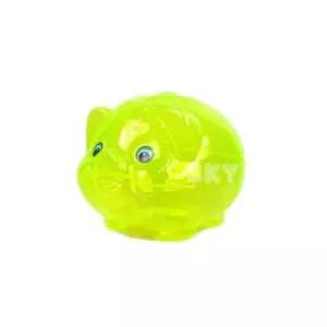 형광 3P 소 돼지저금통 동전저금통 투명 저금통 (WFGU4P0)