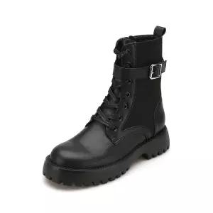 [롯데백화점]미소페 여성 스판 버클장식 앵클부츠 012246708 4cm 1color