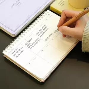 주간 다이어리 스케쥴러 노트 위클리플래너 실용적인 스프링노트 만년다이어리