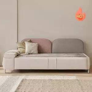 [아씨방가구]흙품 패브릭 황토볼 온열 3인용 흙쇼파