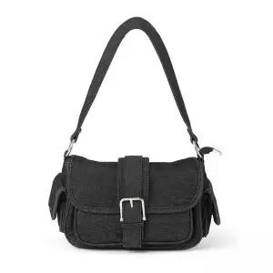 [하프클럽/탱커스]버클 데님 포켓 투웨이 숄더백 (TX3AH005L0)