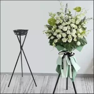 꽃다발 삼각대 거치대 진열대 꽃바구니 선반 지지대 꽃바구니거치대 삼각대 꽃다발선반