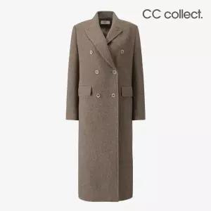 [롯데백화점]씨씨콜렉트 헤링본 플랩 포켓 더블 롱코트 C254MSG174