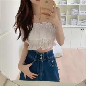 [하프클럽/]퓨어러스트 하이웨이스트 데일리 끈나시 프릴 클래식