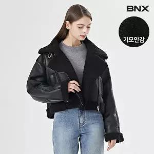 [BNX]데일리 버클 라이더 무스탕 하프 자켓 (BV4JK014L0)