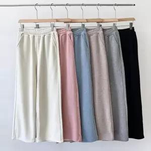 긴바지 스판 배기바지 배기 일자 코디 빅사이즈 면 (WFJ4XOX)