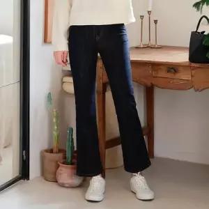 겨울 이염방지 논페이드 기모 부츠컷 빅사이즈 데님 청바지