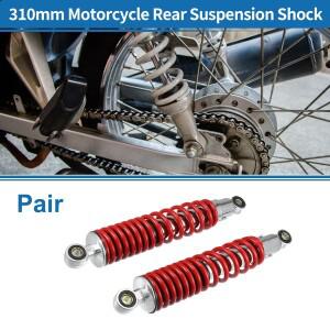 Motoforti 1쌍 바이크 오토바이 리어 호환 서스펜션 쇼크 310mm 50cc 125cc용 블랙 옐로우 블루 레드