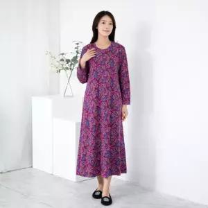 엄마옷 페이즐 면원피스 홈웨어 1GHJ25068 중년여성 마담 60 70대  빅사이즈 할머니