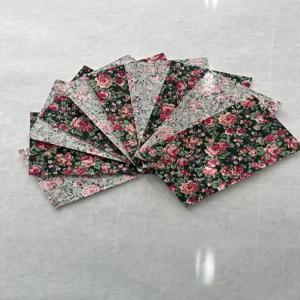 미국에서 수작업으로 만든 패치 위의 내부/외부 장식용 패브릭 다리미 - 10개 세트(앤티크 플로럴)