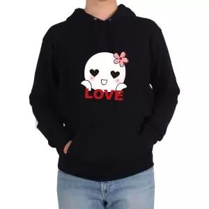 [하프클럽/]후드티 클로버 핀이 있는 웃는 하트그림 다양한 색상 사이즈