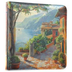 알라자 이탈리아 뷰 인 더 모닝 사진 앨범 셀프 접착 스크랩북 PU 가죽 커버 3 링 바인더 사진집 결혼식 가족 여행 기념