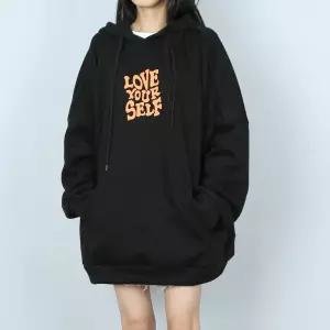 [파라노말샵](빅사이즈) 러브 레터링 오버핏 기모 후드티 (파라노