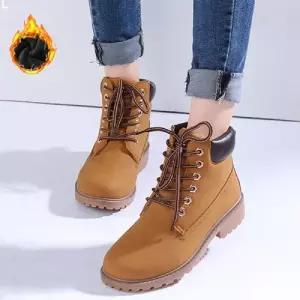 3컬러 털안감 여성워커 ZG-G44부츠 겨울 패션 로우힐 낮은굽 캐주얼