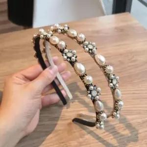 화관 헤어밴드 핫세 진주 스타일 머리띠 고혹적인 큐 WEC8E49