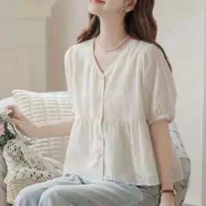 브이라인 스티치 플레어실루엣 드레스셔츠 시즌 여자스런 주름 러플