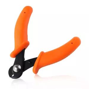 보석 제조 및 공예 카본 스틸 오렌지 블랙 부품 번호 5GD1672-FBA용 LEONTool 3인치 메모리 와이어 커터