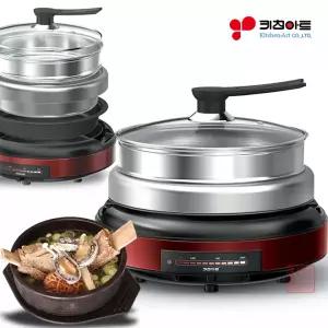 키친아트 4L 대용량 전기 멀티쿠커 그릴 만능 냄비 쿠커 전골 찜기 구이 다용도