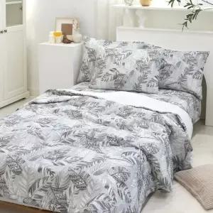 여름침구세트 시원한소재 에스닉리프패턴 이불패드세트  SS 그레이  부드러운침구세트