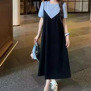 여리핏 롱원피스 롱원피스휴가룩 레이어드 여름원 WFLMTEV