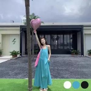 원피스 홀터넥 반팔롱원피스 심플원피스 미니원피 WFLMTWI