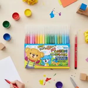 초등학생 단단한 싸인펜 노마르지 36색 학용품 준비물