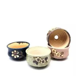 다육이 미니분재 수제 13x7cm 국산 화분