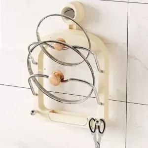 [골드스마일]주방 수납 선반 벽걸이 냄비뚜껑 정리대 수납용 거치대 정리