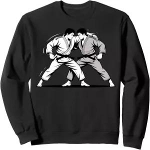 무술 스웨트셔츠 애호가를 위한 그래플링 유도 파이터 디자인