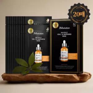 제이엠솔루션 더 이펙트 비타C  화이트닝 마스크 24ml 10매 x 2개
