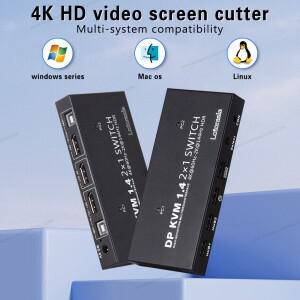 KVM 스위치 1 모니터 2 컴퓨터 HDMI 4K60HZ 2대