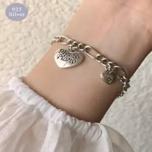 (925 silver) Piano bracelet C 04