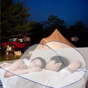 소형 방충망 얼굴 모기장 휴대용 접이식 텐트 미니 유아모기장